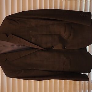 Egata Slim Fit Jacket 38 R Blue check with rust accents